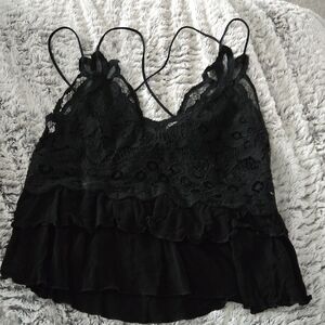 Elegant Black Lace Camisole